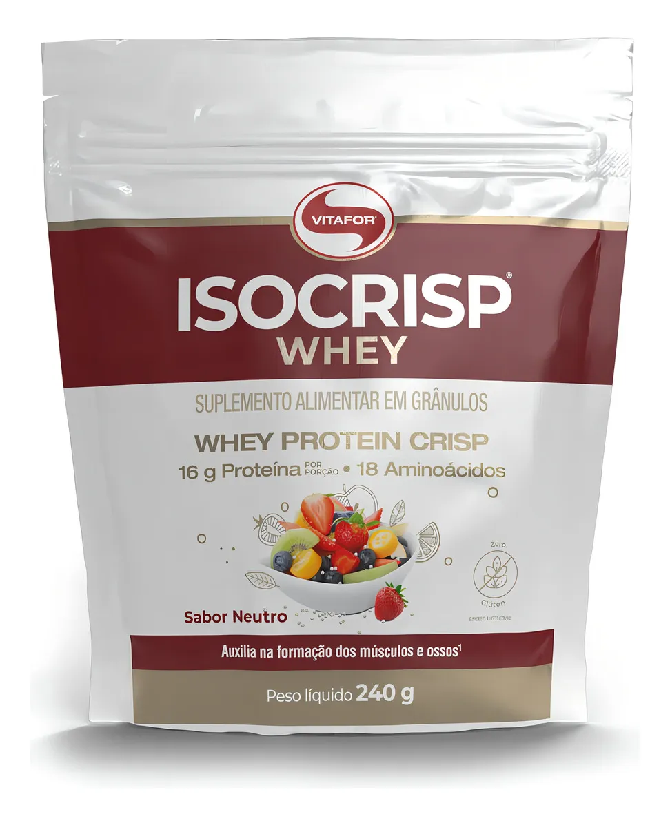 Isocrisp Whey Vitafor pouch 240g formato granulado
